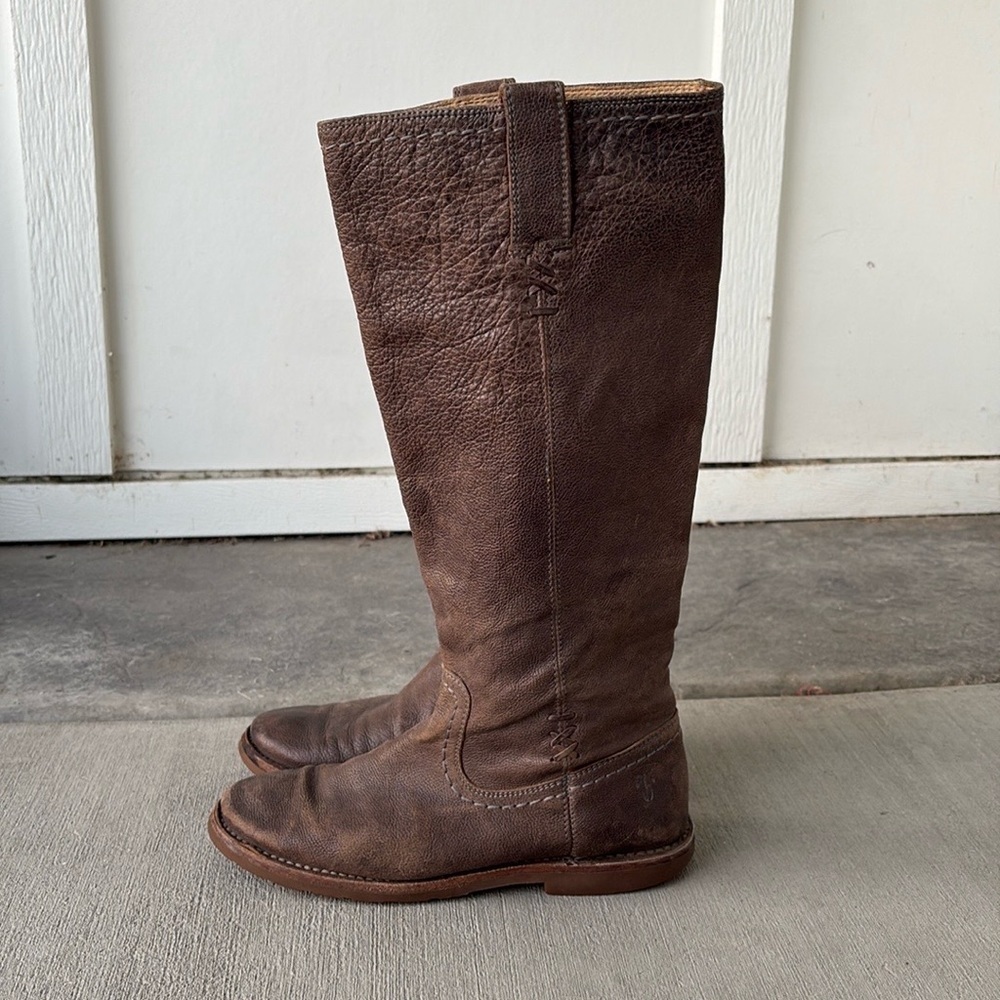 Frye Celia x Stitch Tall Riding Boots  Size 6